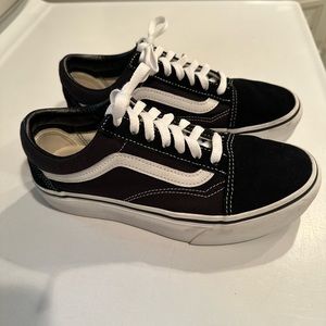 Vans Old Skool sneakers black white W 7.0, M 5.5
